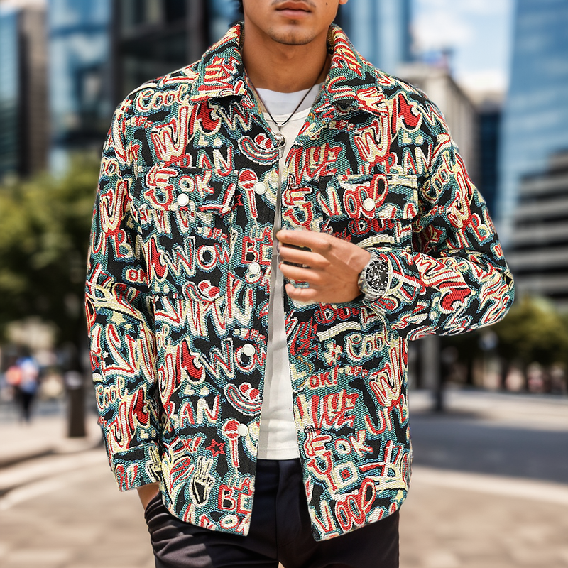 Trendy jacquard jacket – voguishli