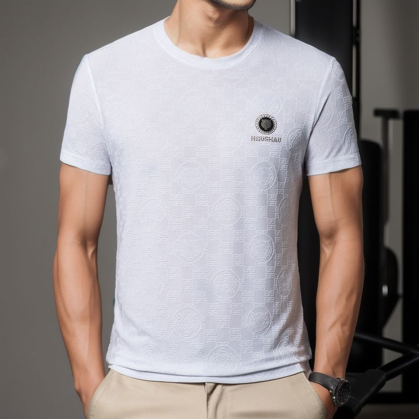 Embossed Tiger Lightweight Breathable T-Shirt