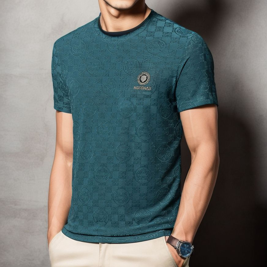 Embossed Tiger Lightweight Breathable T-Shirt