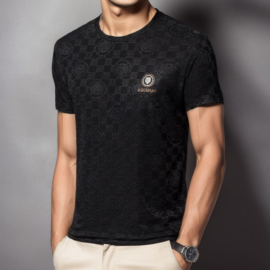 Embossed Tiger Lightweight Breathable T-Shirt