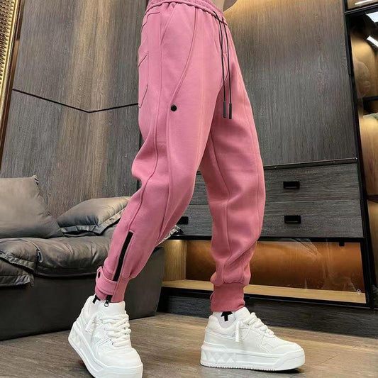 Thin trendy leg-tie harem pants