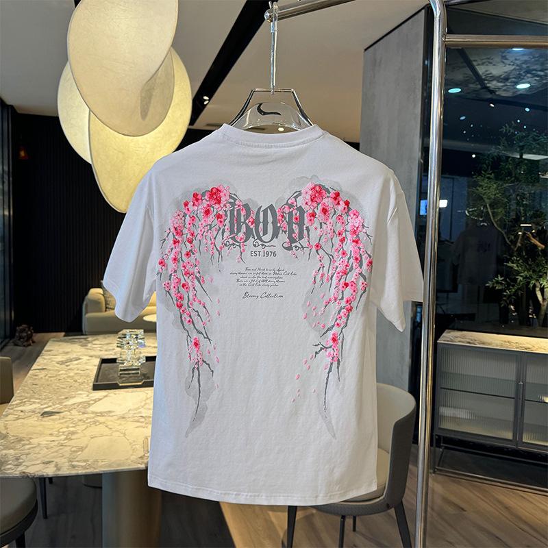 Sakura wings rhinestone T-shirt