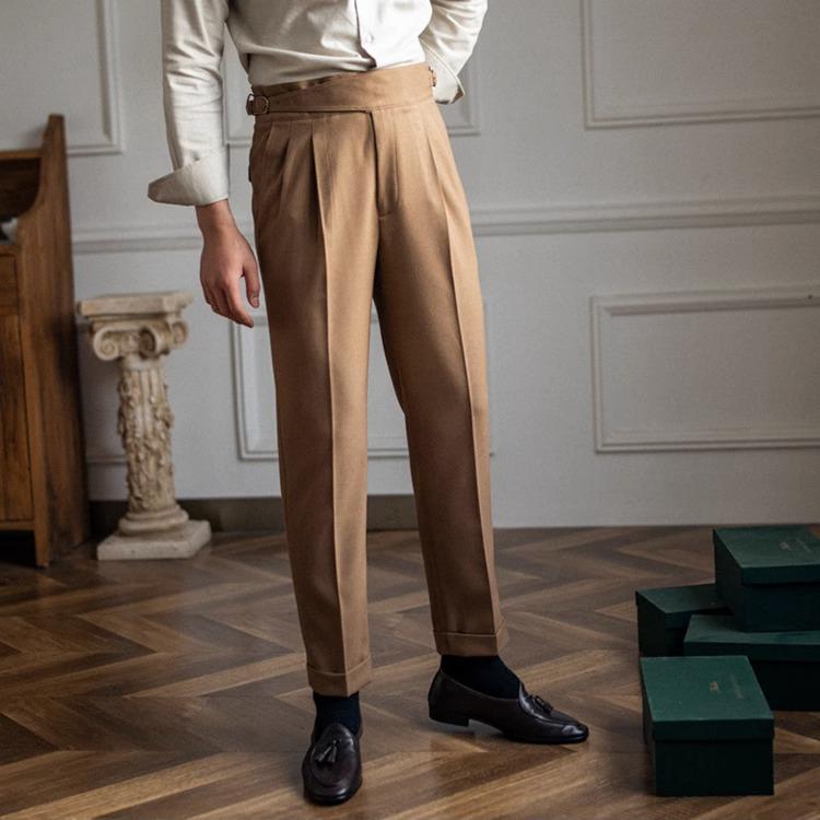 Elastic skin-friendly all-match high-waisted trousers