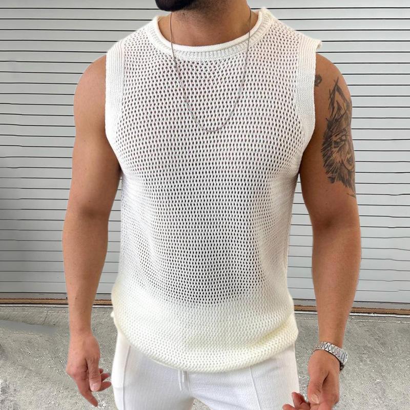 Hollow breathable sexy vest