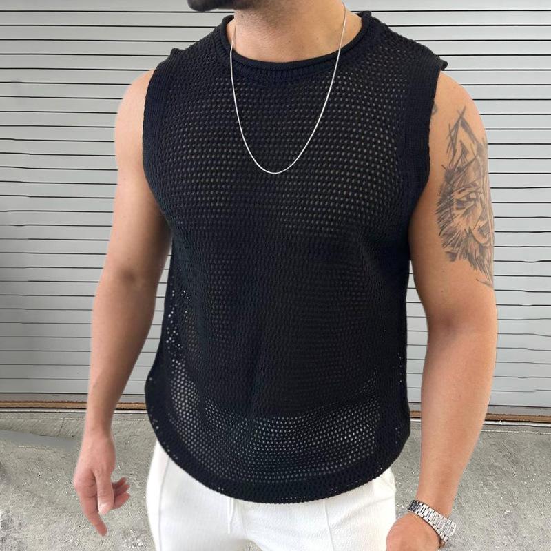 Hollow breathable sexy vest