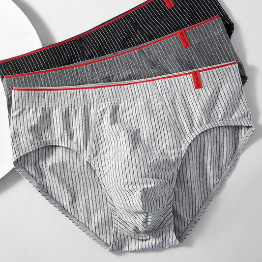 Pure cotton striped briefs