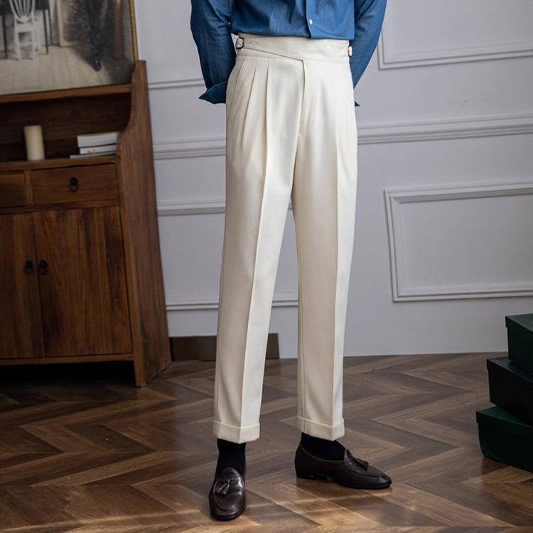 Elastic skin-friendly all-match high-waisted trousers