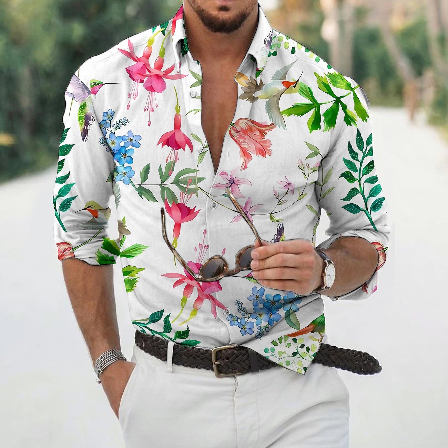 Floral print shirt