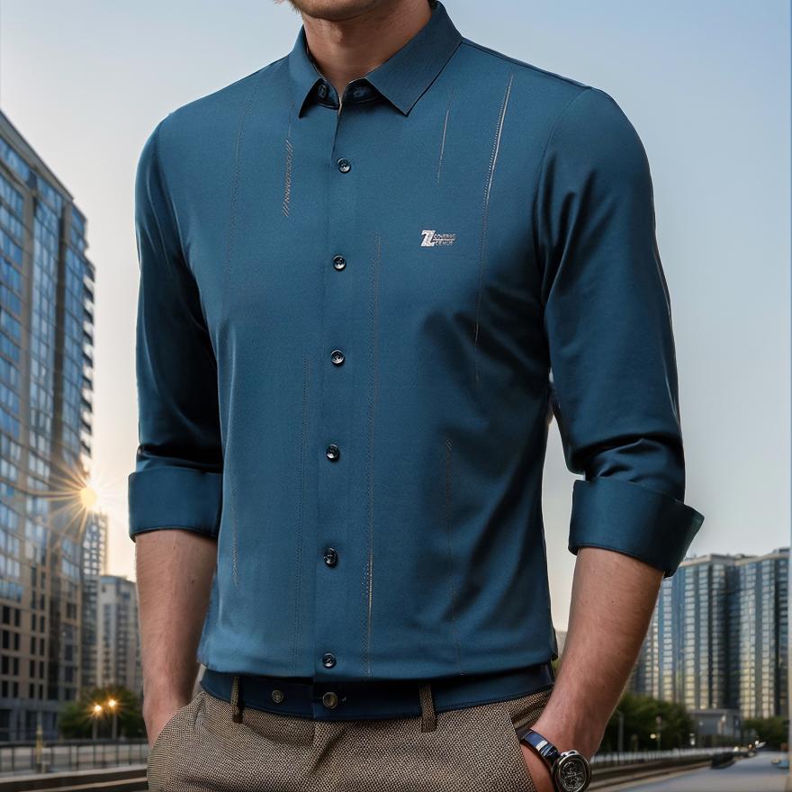 Simple business texture shirt