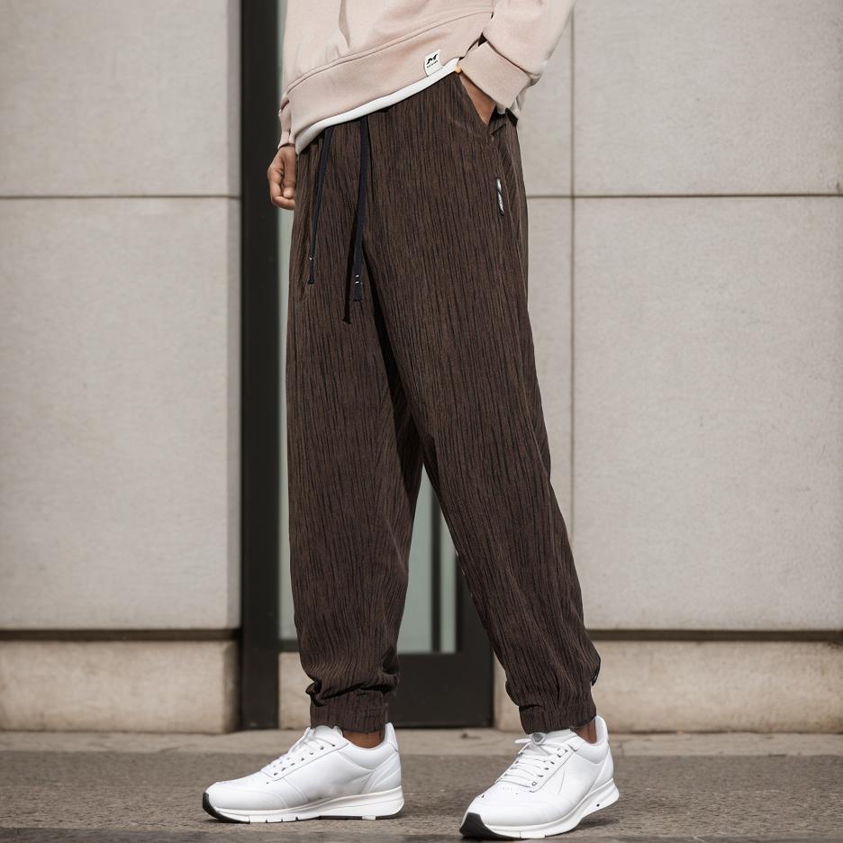 Simple and versatile fleece casual pants