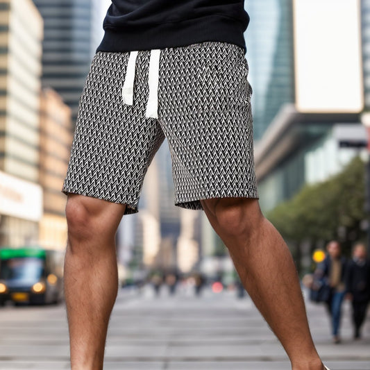 Simple casual cotton and linen shorts