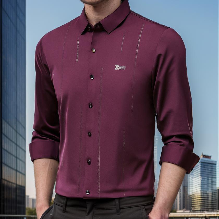 Simple business texture shirt