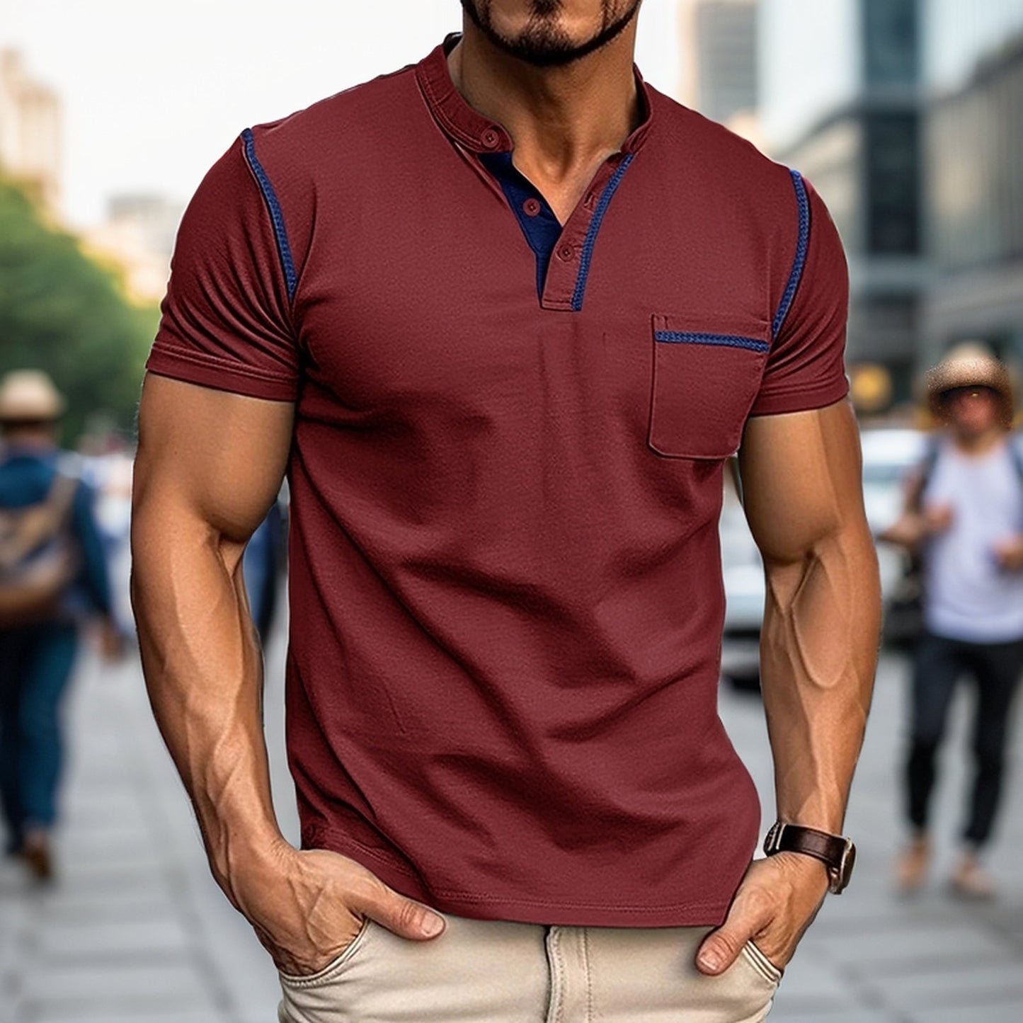 Simple henley shirt