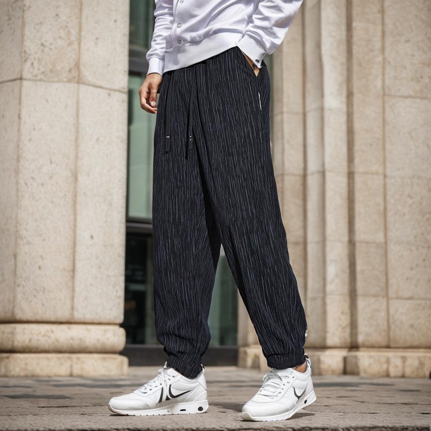 Simple and versatile fleece casual pants