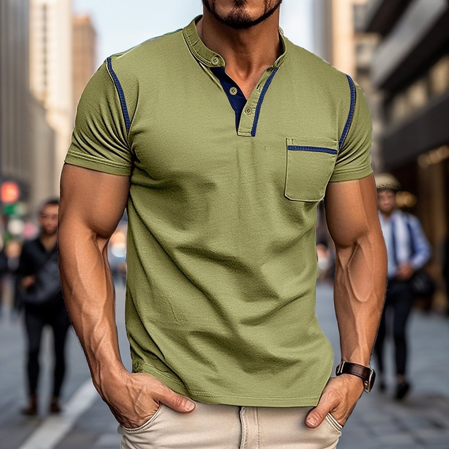 Simple henley shirt