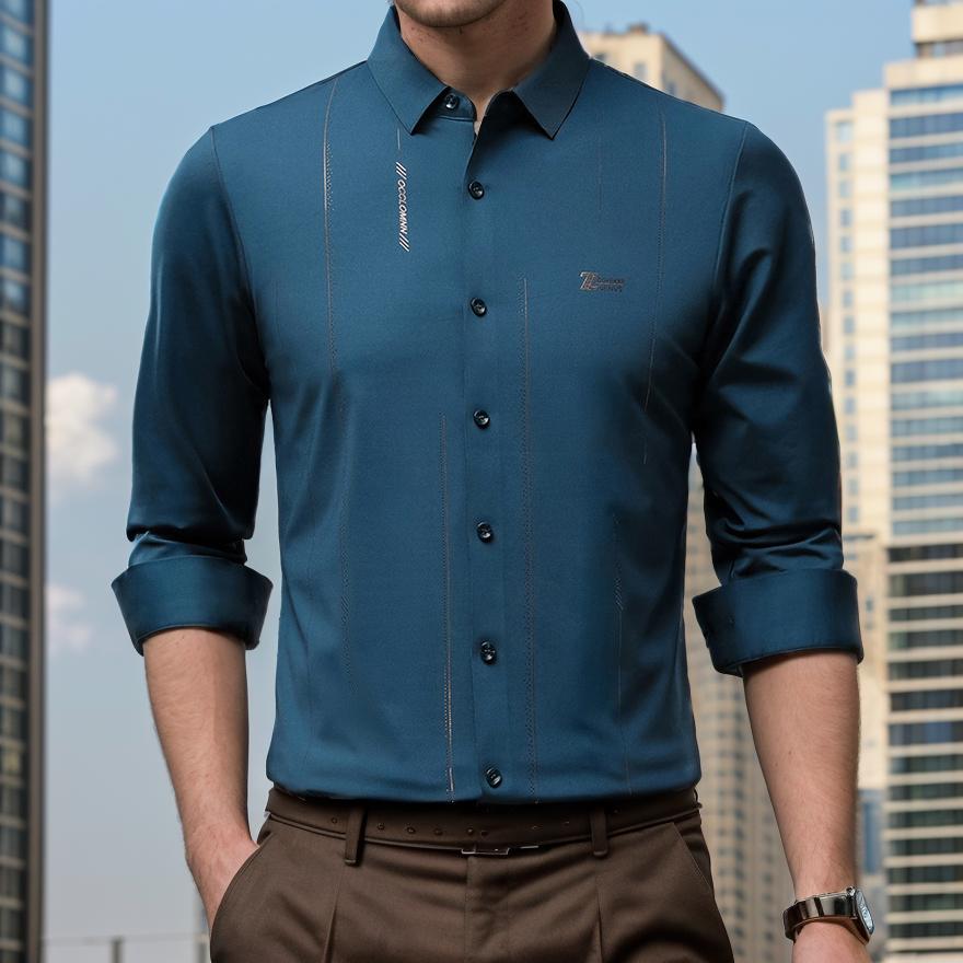 Simple business texture shirt