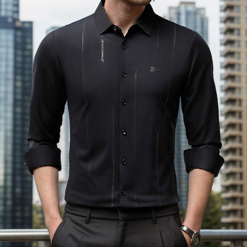 Simple business texture shirt