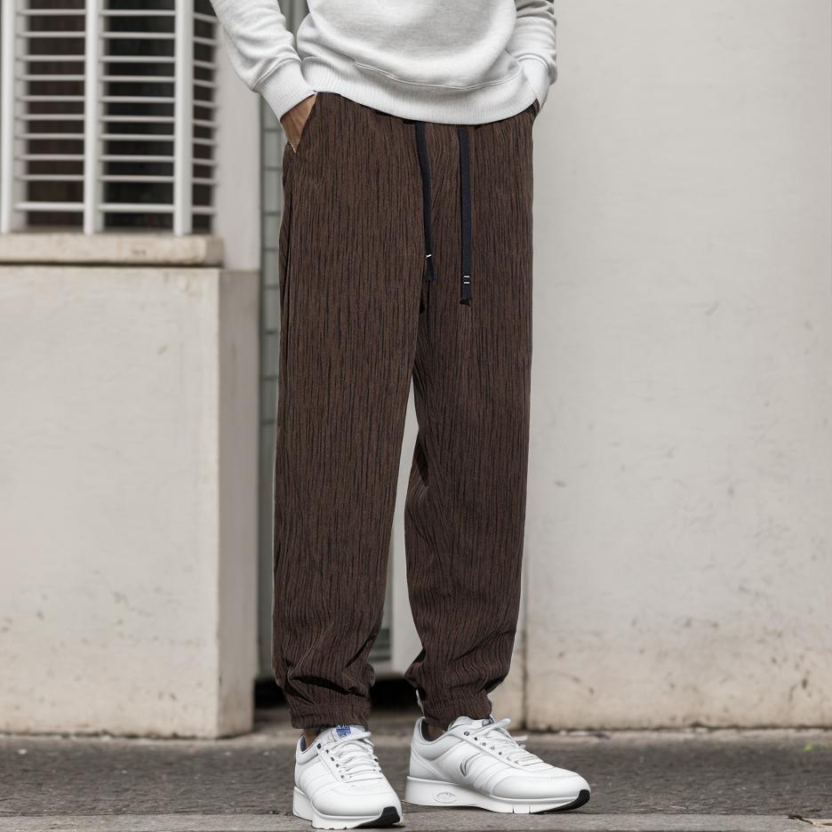 Simple and versatile fleece casual pants