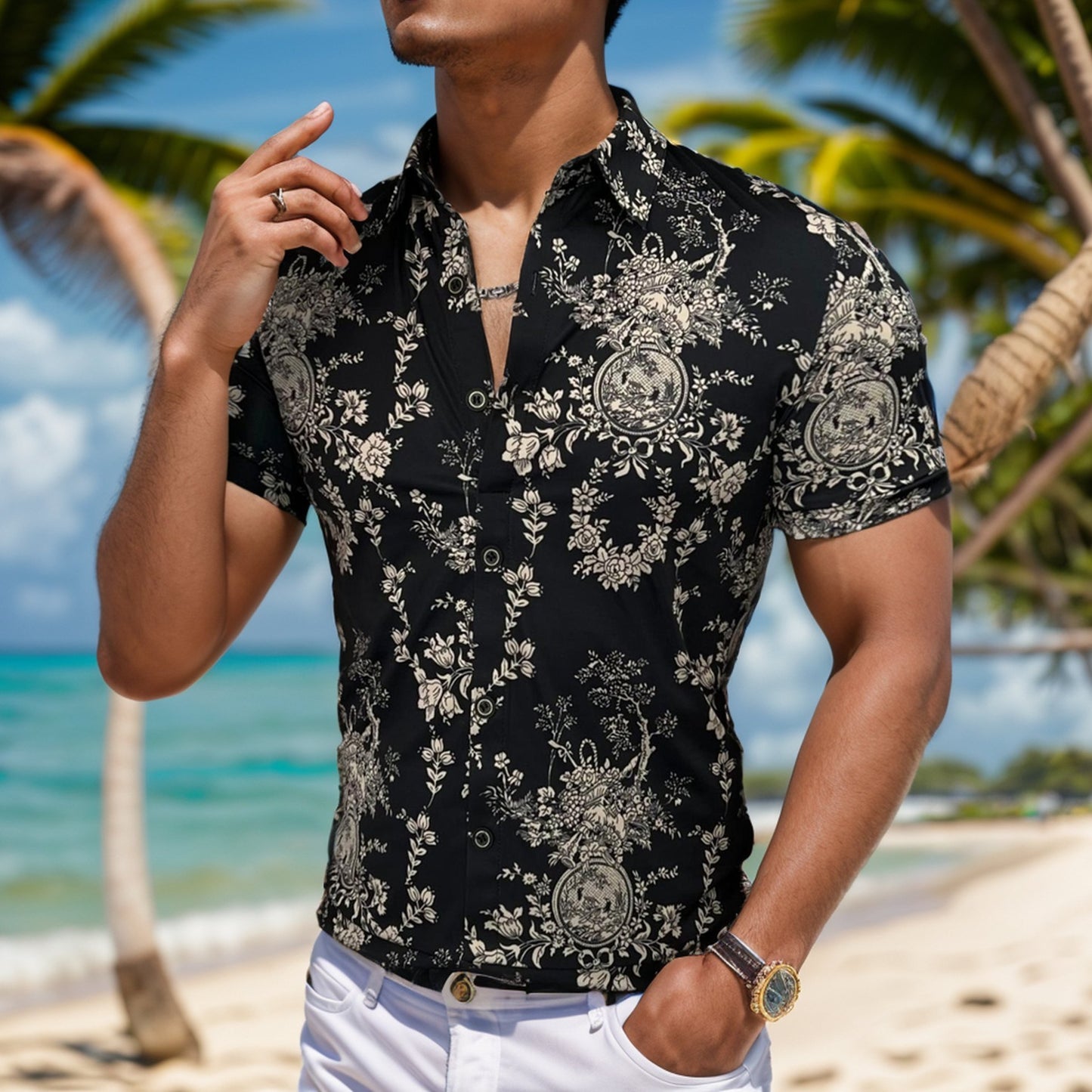 Floral cool shirt