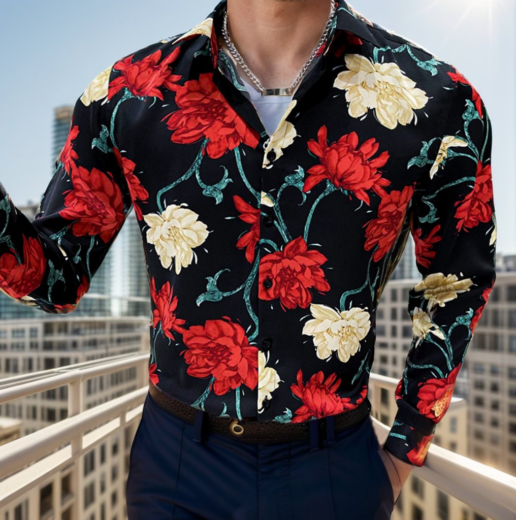 Gorgeous flower print shirt